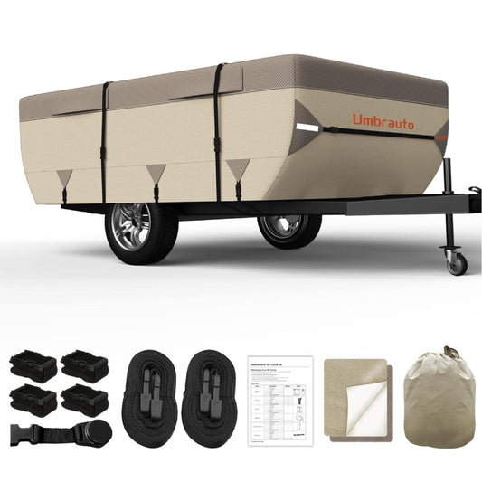 Pop-Up Camper Cover Folding Tent Trailer RV Cover