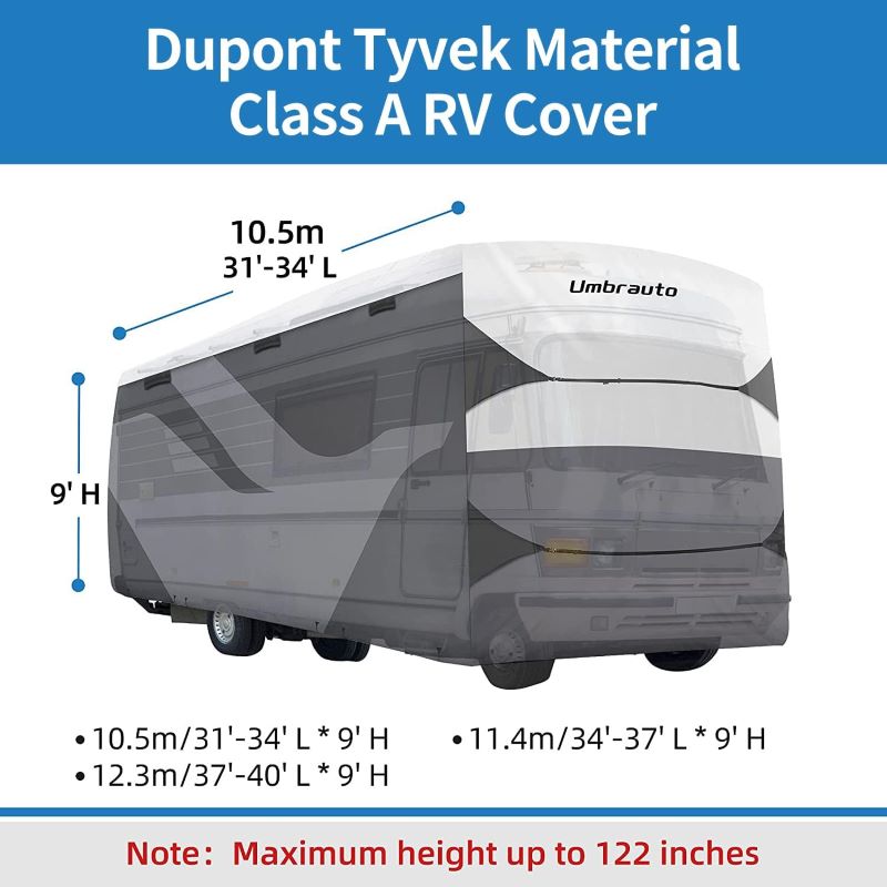 Umbrauto Dupont Tyvek Top Class A RV Cover