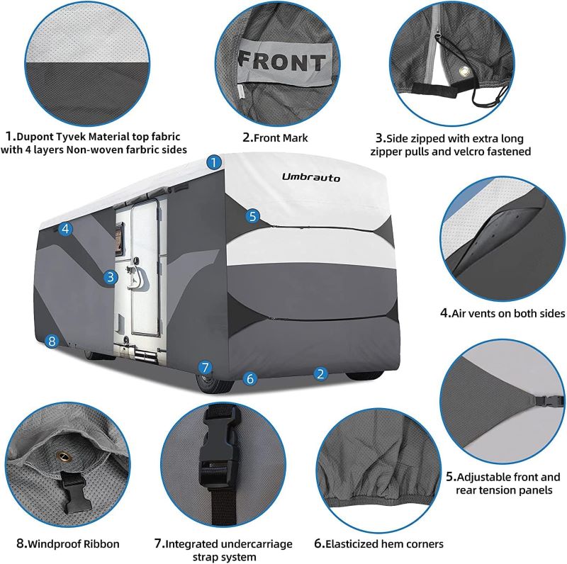 Umbrauto Dupont Tyvek Top Class A RV Cover