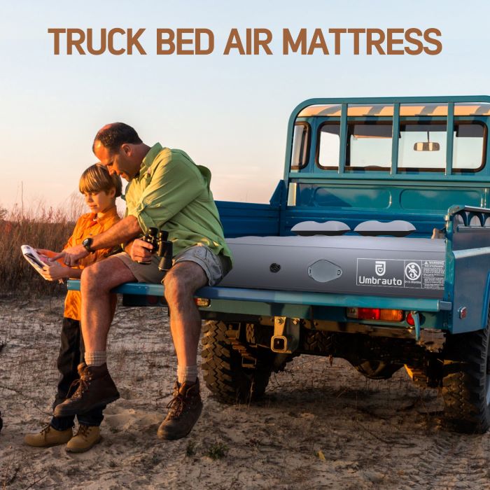 5.5-5.8ft Auto Inflate Short Truck Air Mattress Bed Umbrauto 2.0